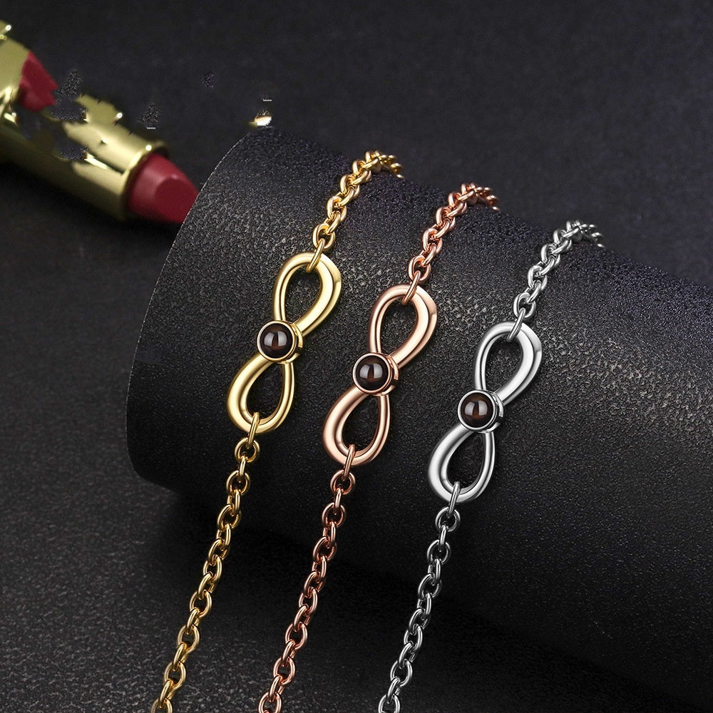 Bracelet personnalisé photo infini / Lora