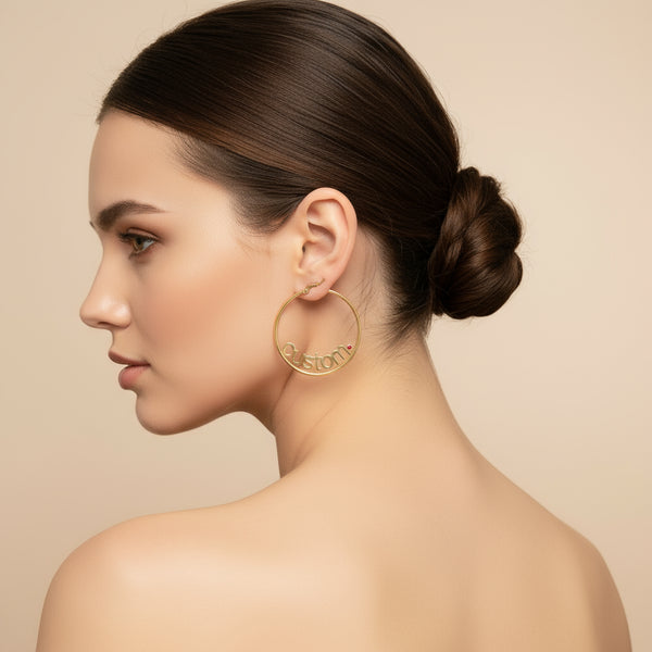 Boucles personnalisé texte / Avena