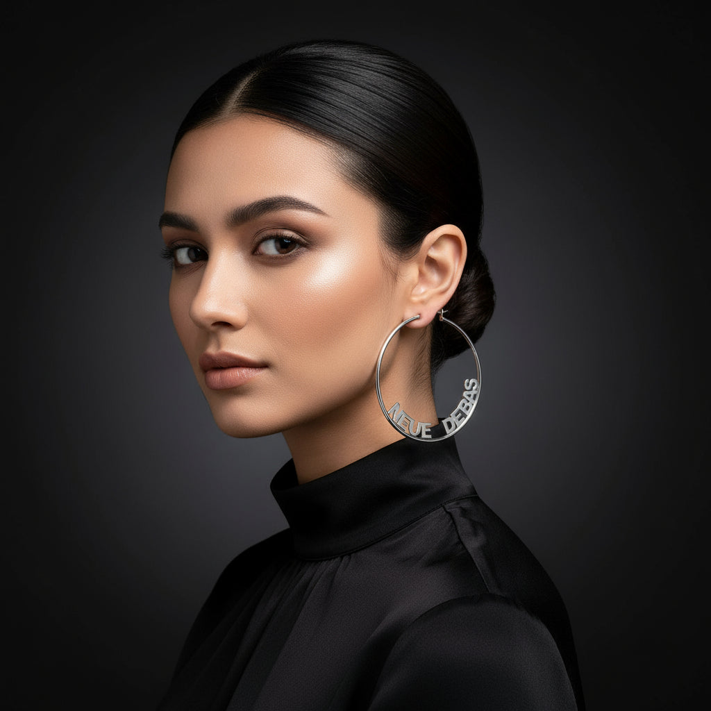 Boucles personnalisé texte cercle / Néora