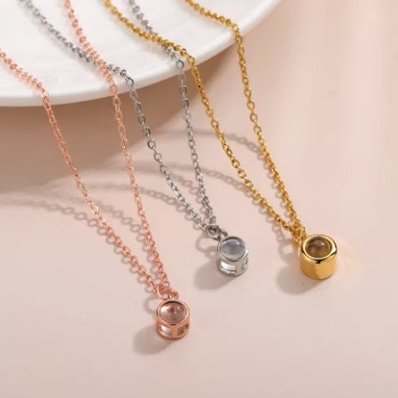 Personalized photo necklace / Néa