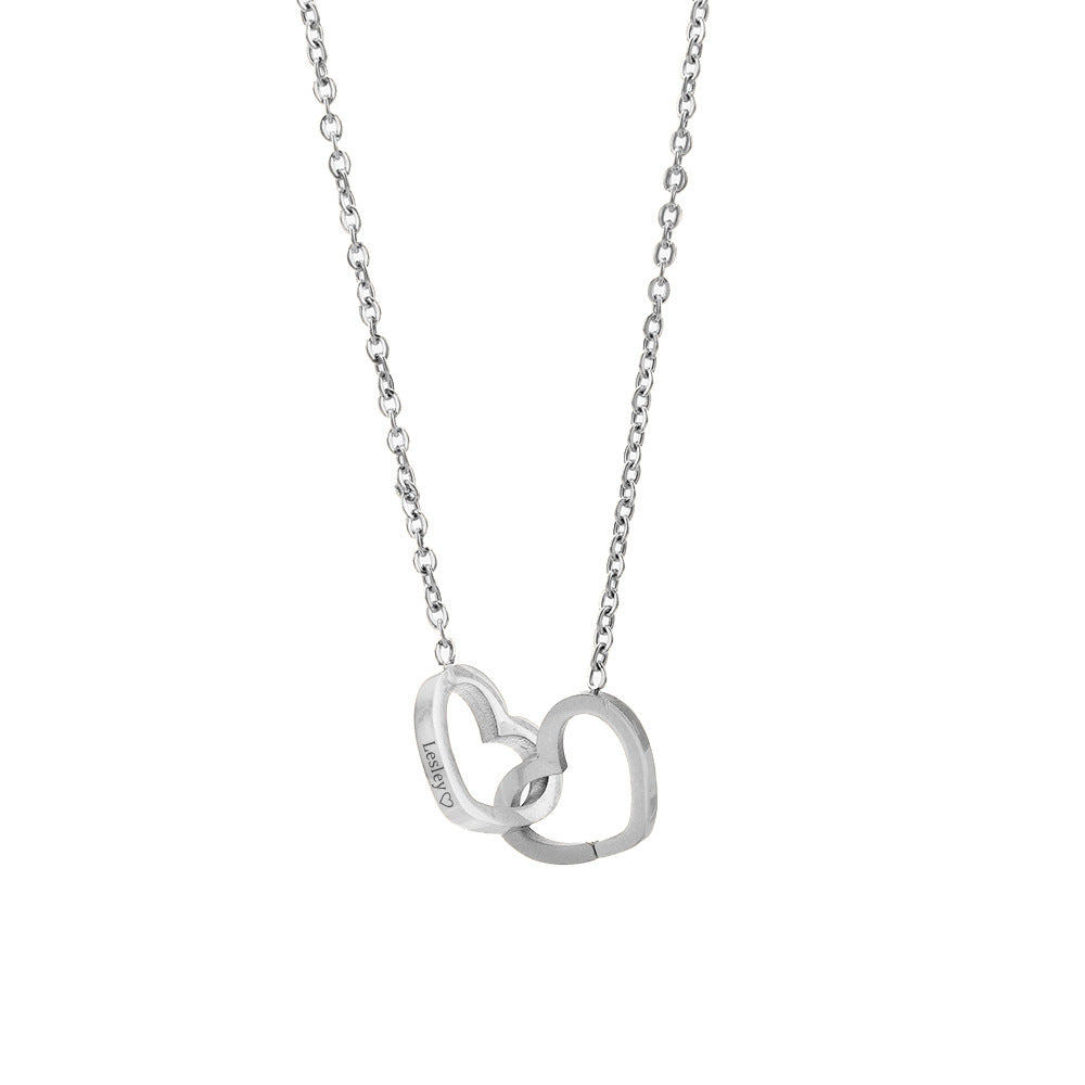 Coffret Ourson avec Collier Gravé & Rose Éternelle