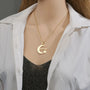 Collier personnalisé prénom lune / Mynae