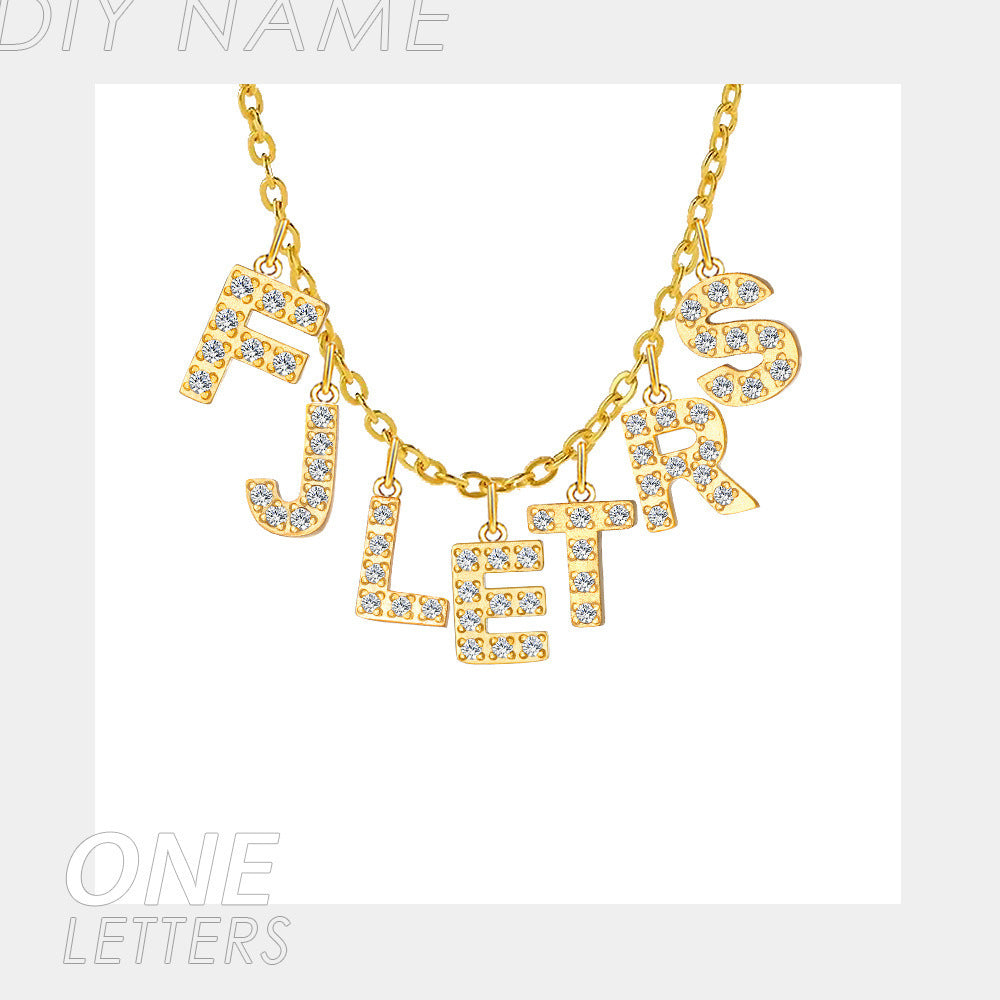 Collier personnalisé lettres / Léria