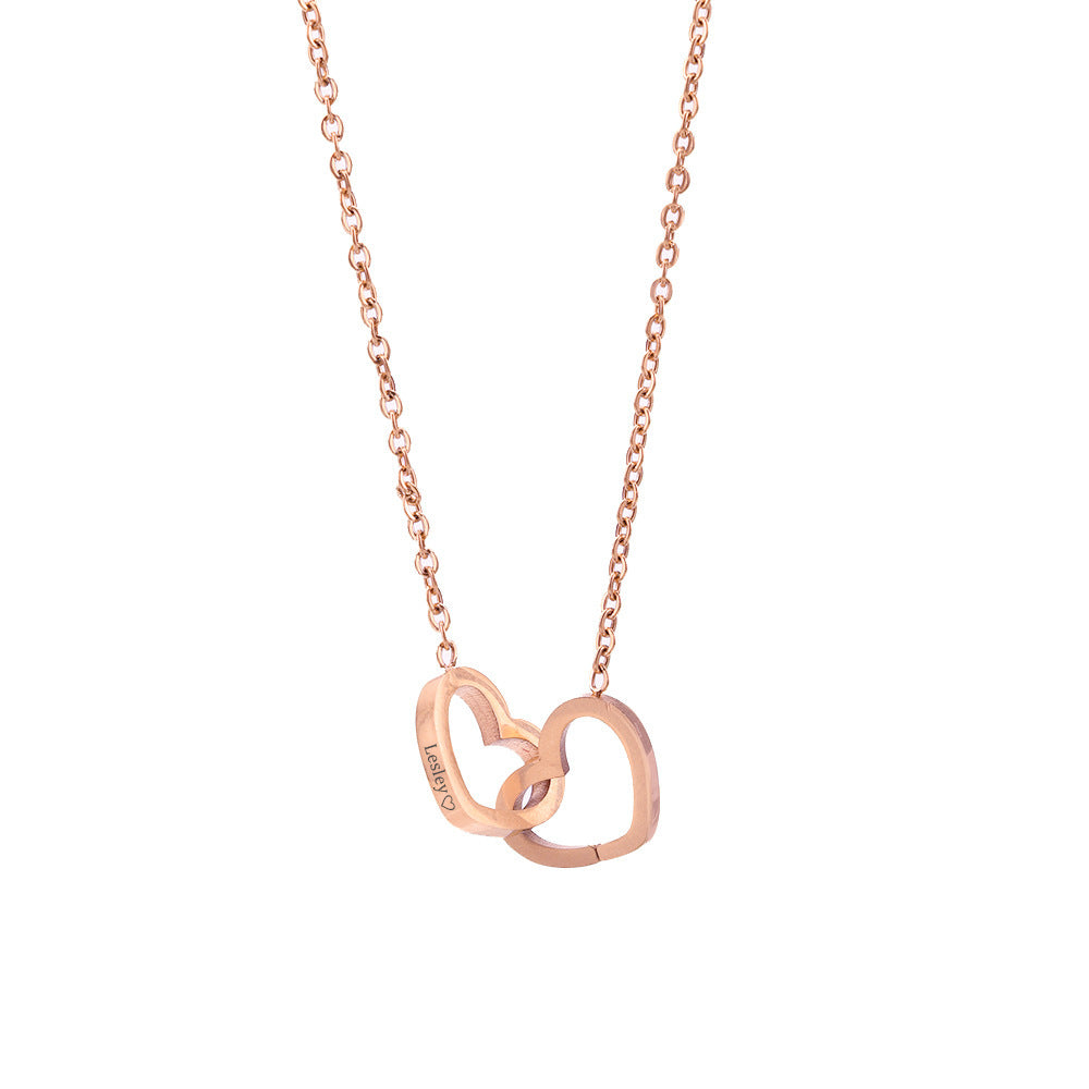 Coffret Ourson avec Collier Gravé & Rose Éternelle