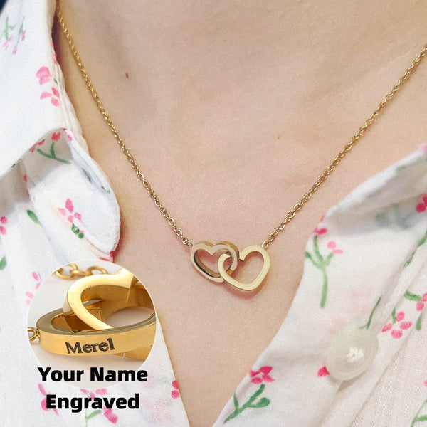 Coffret Ourson avec Collier Gravé & Rose Éternelle